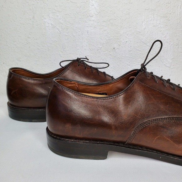 Allen Edmonds Park Avenue Cap Toe Oxfords Size 14 2A Brown Leather Dress Shoes main image 7